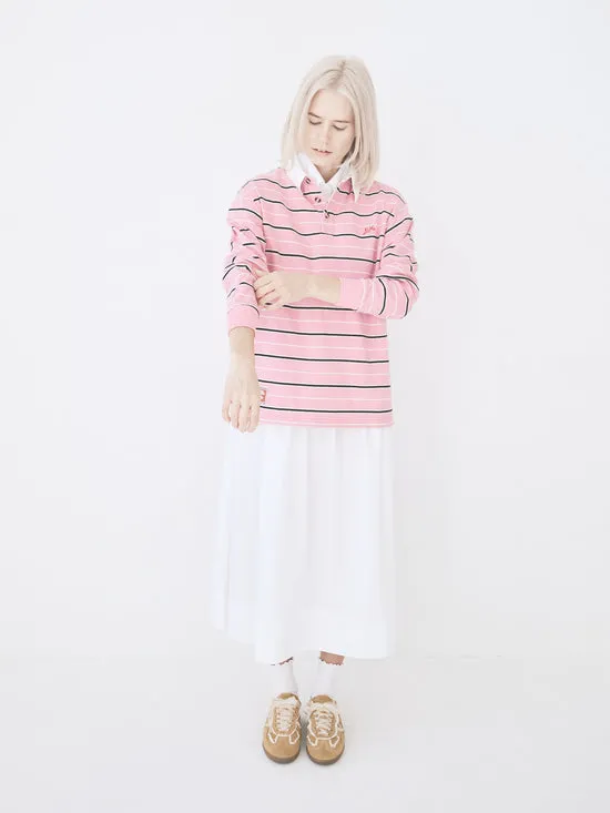 Lisa Says Gah Tops Women Remie Rugby Shirt Pink Stripe Lisa Says Gah Tops Women Remie Rugby Shirt Pink Stripe