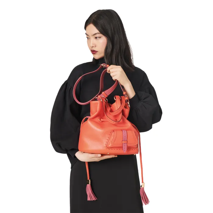 M Bucket Bag Multico Pumpkin Women Lancel Shoulder Bags