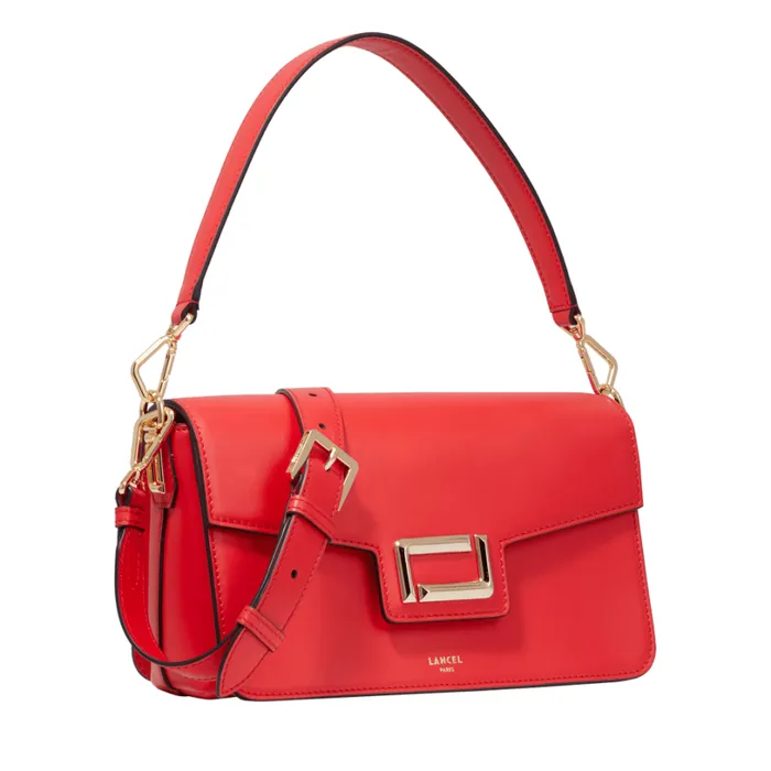 M Flap Bag Kiss Red Women Lancel Shoulder Bags M Flap Bag Kiss Red Women Lancel Shoulder Bags