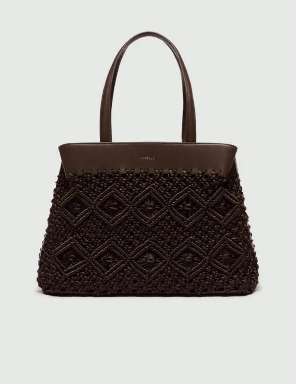 Marella Bags Women Shopping Tote Dark Bown