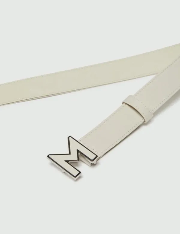 Marella Belts Women Canvas Belt Ivory