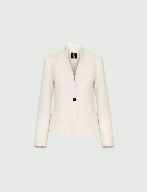 Marella Jackets Women Crepe Blazer Wool White