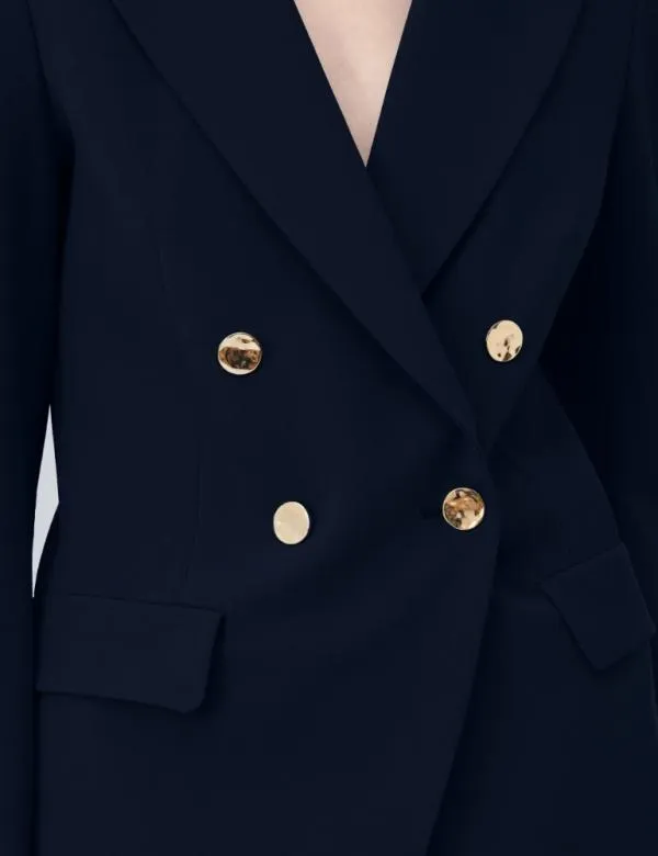 Marella Jackets Women Doublebreasted Blazer Navy