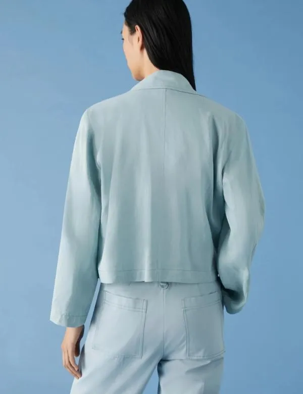 Marella Jackets Women Linenblend Jacket Skyblue