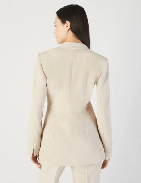 Marella Jackets Women Mlange Blazer Beige
