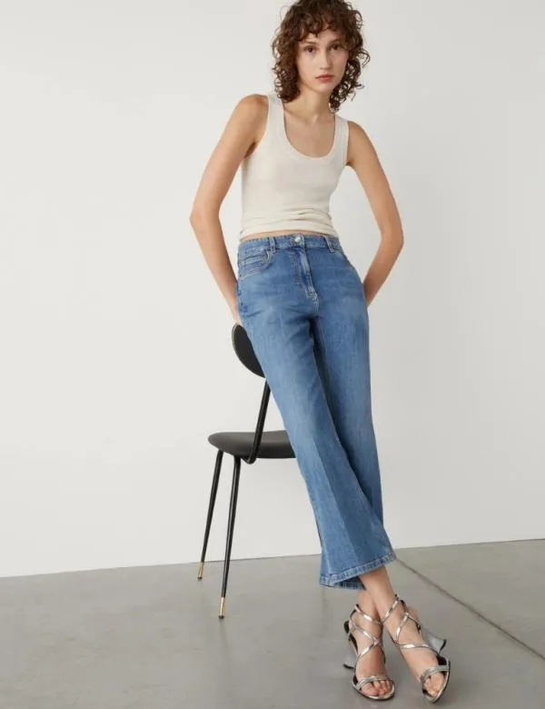 Marella Jeans Women Flared Jeans Blue Jeans