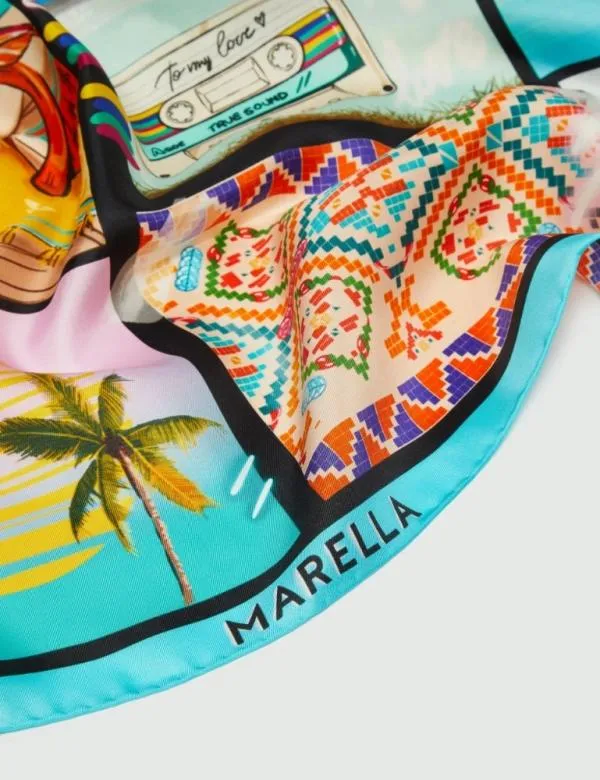 Marella Scarves And Foulard Women Silk Scarf Water