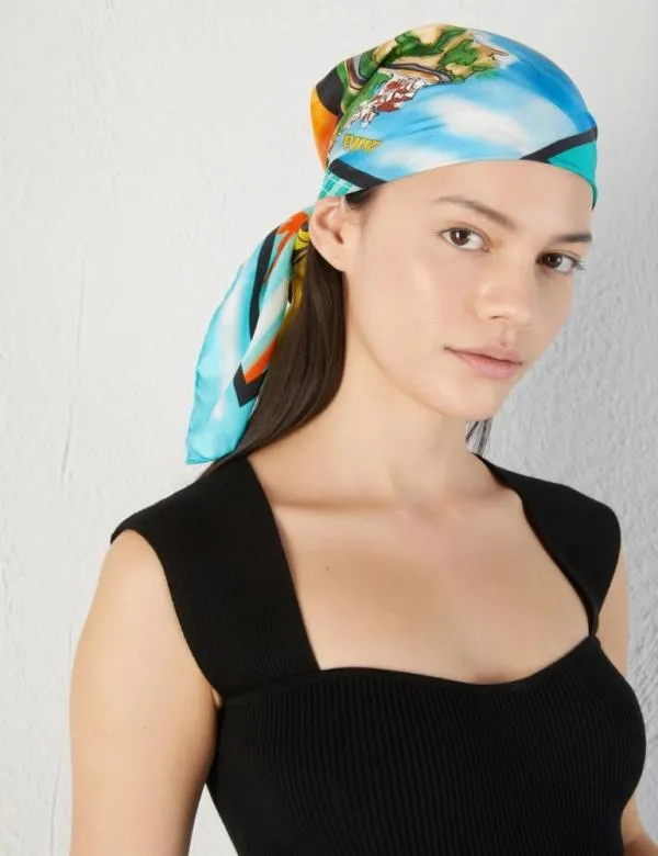 Marella Scarves And Foulard Women Silk Scarf Water