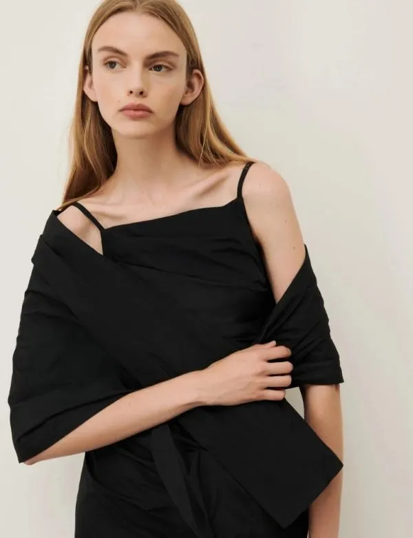 Marella Scarves And Foulard Women Taffeta Stole Black
