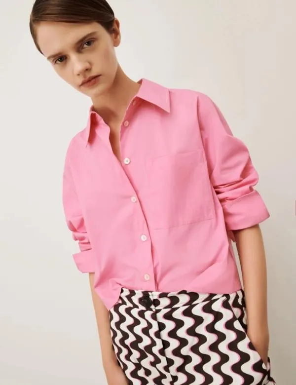 Marella Shirts Women Boxy Shirt Deep Rose