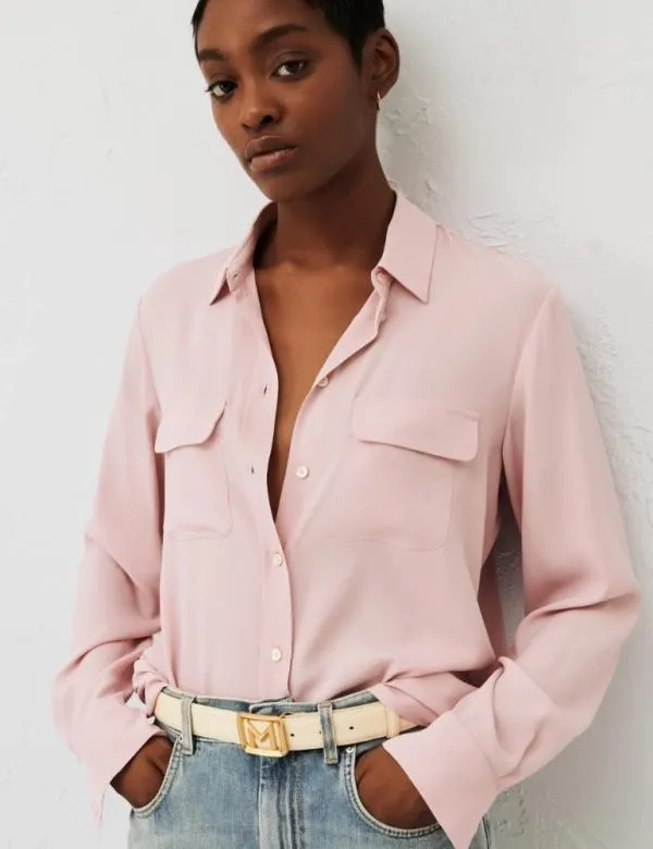 Marella Shirts Women Crepe Shirt Pink