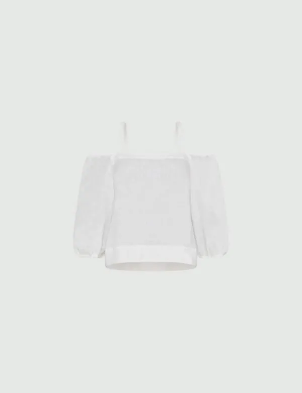 Marella Shirts Women Linen Top Optical White