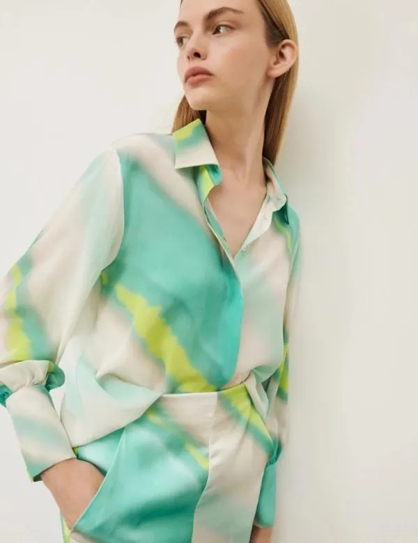 Marella Shirts Women Longline Shirt Aquamarine