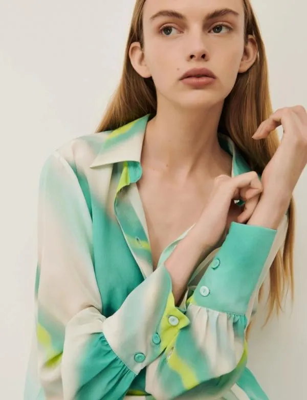Marella Shirts Women Longline Shirt Aquamarine