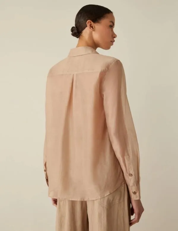 Marella Shirts Women Muslin Shirt Beige