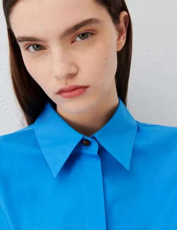 Marella Shirts Women Slimfit Shirt Deep Blue