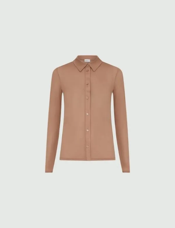 Marella Shirts Women Tulle Shirt Brown