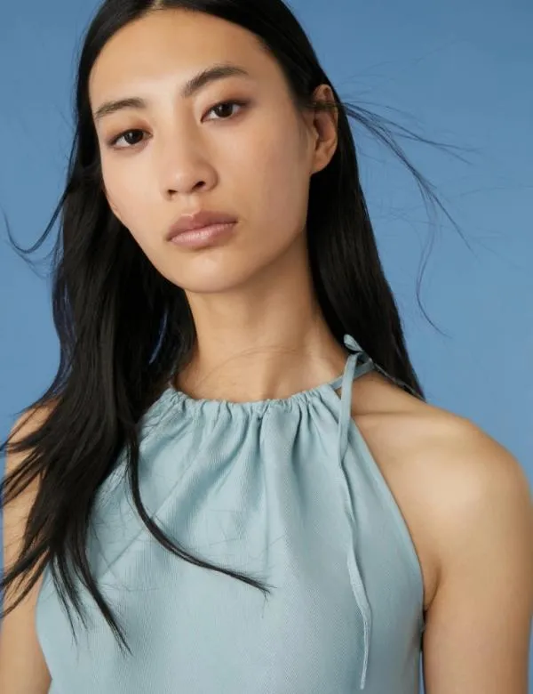 Marella Tops And TShirt Women Linenblend Top Skyblue