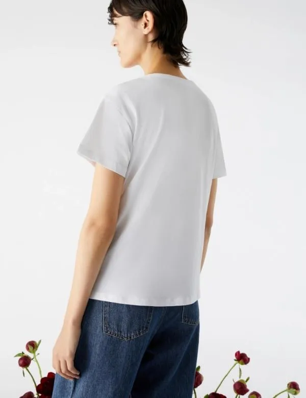 Marella Tops And TShirt Women Logo Tshirt White