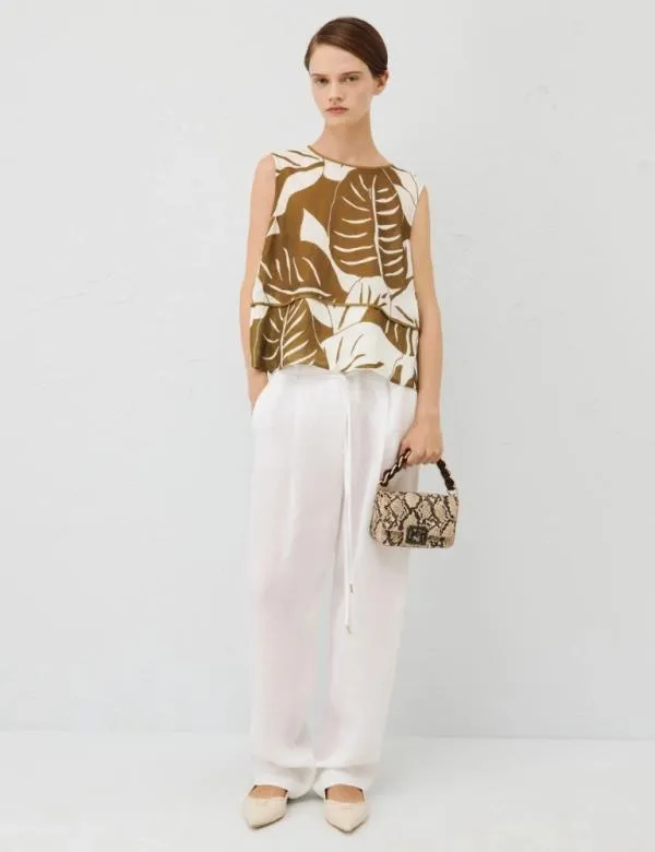 Marella Tops And TShirt Women Patterned Top Olive