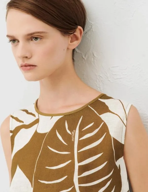 Marella Tops And TShirt Women Patterned Top Olive