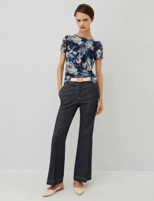 Marella Tops And TShirt Women Tulle Tshirt Navy