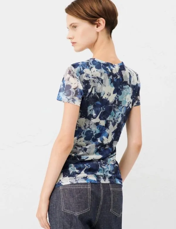 Marella Tops And TShirt Women Tulle Tshirt Navy