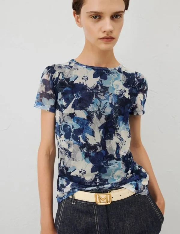 Marella Tops And TShirt Women Tulle Tshirt Navy