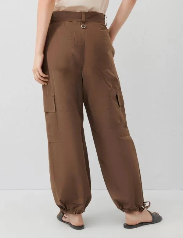 Marella Trousers Women Cargo Trousers Mud
