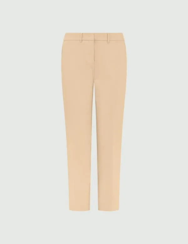 Marella Trousers Women Chino Trousers Camel