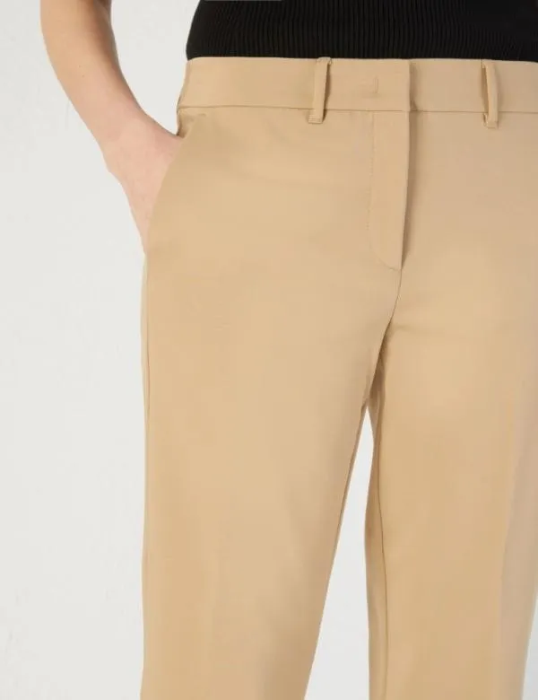 Marella Trousers Women Chino Trousers Camel