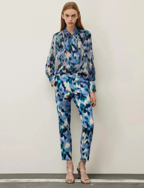 Marella Trousers Women Chinos Lavender