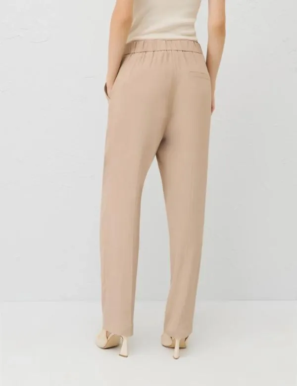 Marella Trousers Women Crepe Trousers Sand