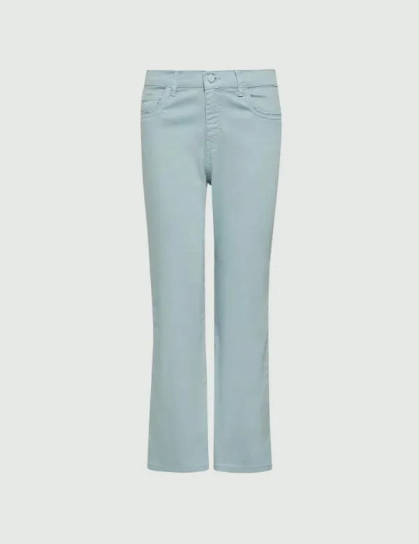 Marella Trousers Women Flared Jeans Skyblue