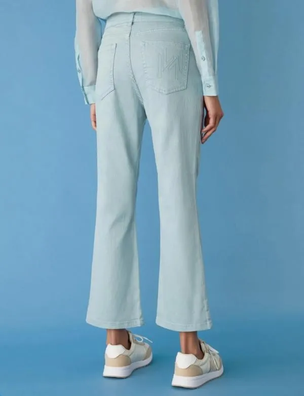 Marella Trousers Women Flared Jeans Skyblue
