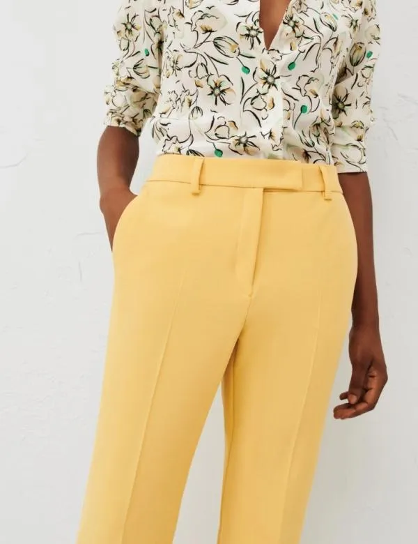 Marella Trousers Women Flared Trousers Gold