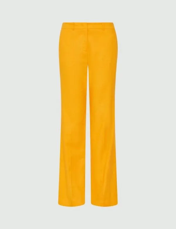 Marella Trousers Women Linenblend Trousers Orange