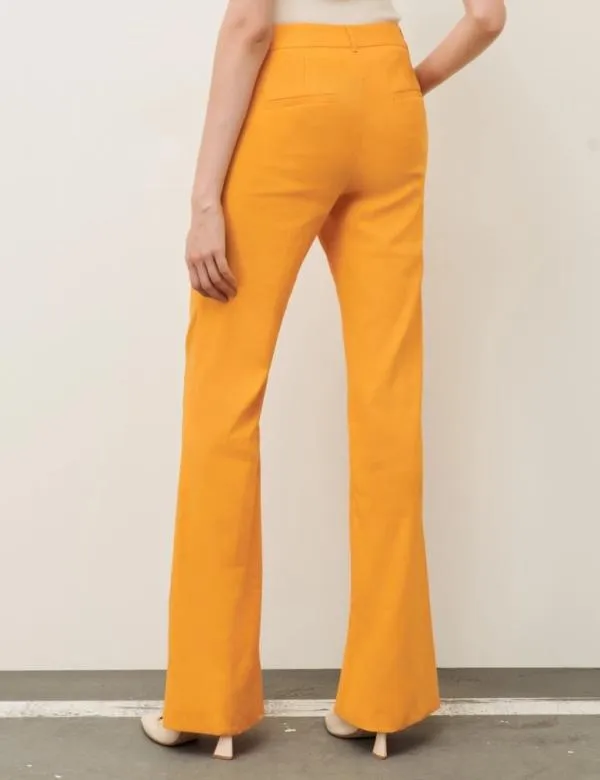 Marella Trousers Women Linenblend Trousers Orange