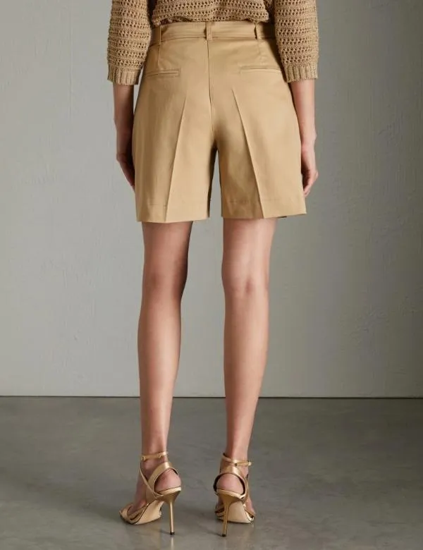 Marella Trousers Women Shorts and Belt Sand