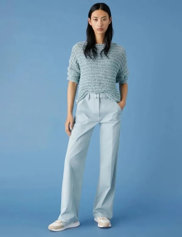 Marella Trousers Women Straightleg Trousers Skyblue