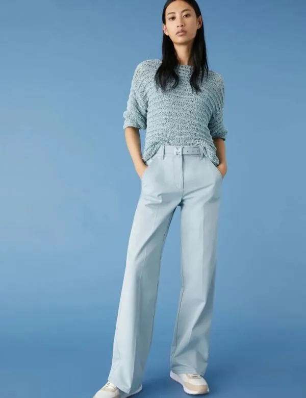 Marella Trousers Women Straightleg Trousers Skyblue