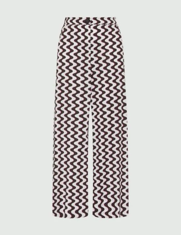 Marella Trousers Women Wideleg Trousers Chocolate