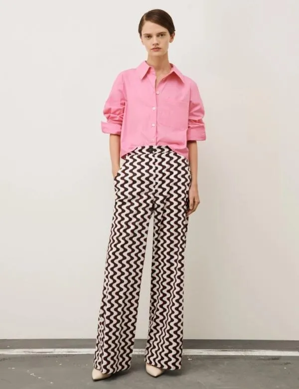 Marella Trousers Women Wideleg Trousers Chocolate