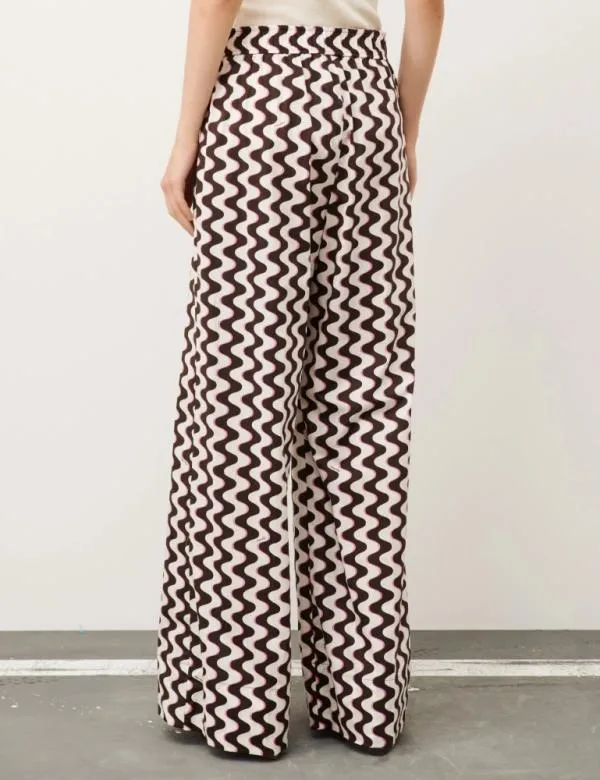 Marella Trousers Women Wideleg Trousers Chocolate