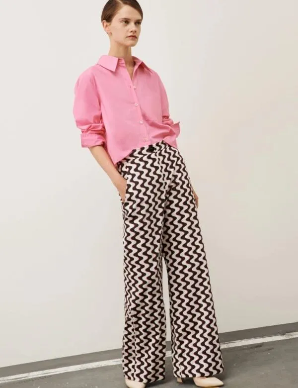 Marella Trousers Women Wideleg Trousers Chocolate