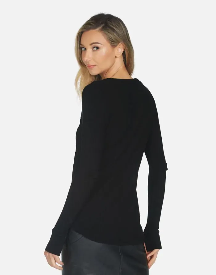 McKinley X Aerosmith Skull Black Women039s Lauren Moshi Long Sleeve