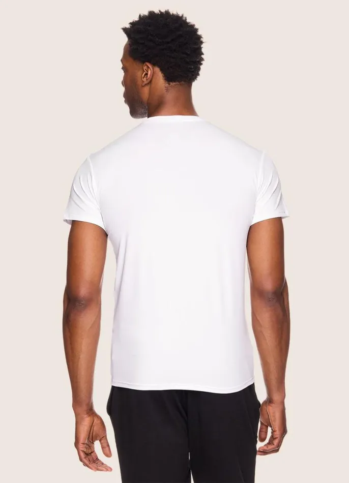 Men 2Pack Crewneck Undershirts White RBX Active TShirts