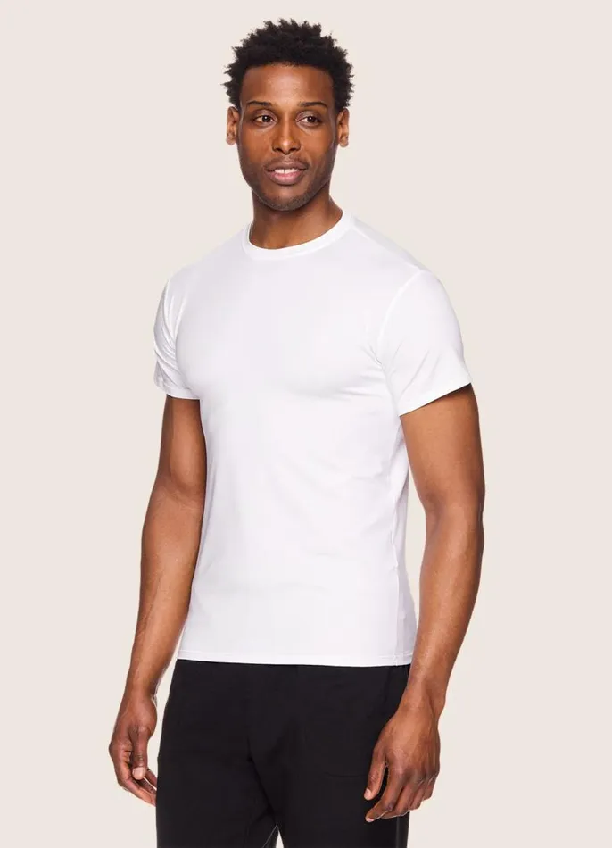 Men 2Pack Crewneck Undershirts White RBX Active TShirts