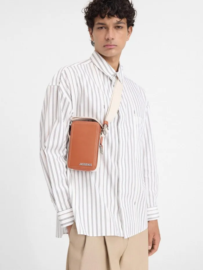Men Bags JACQUEMUS The Vertical Cuerda Light Brown