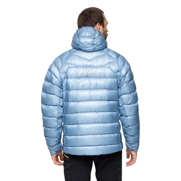 Men Bergans Of Norway Down Jackets Y Lightline Weightless Down Jacket Hood Elemental Blue